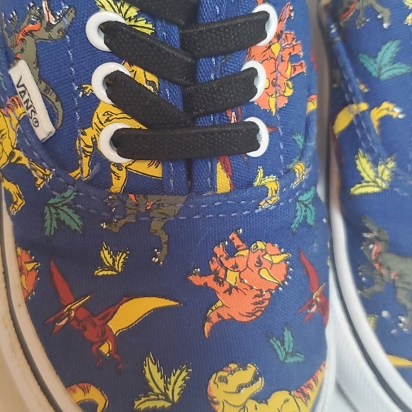 blue dinosaur vans